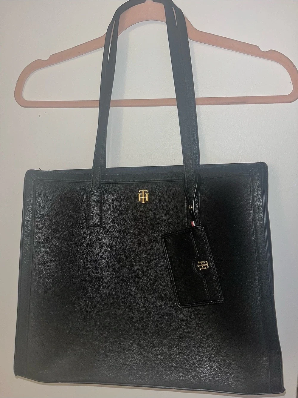 😍Tommy Hilfiger Leather Tote Bag